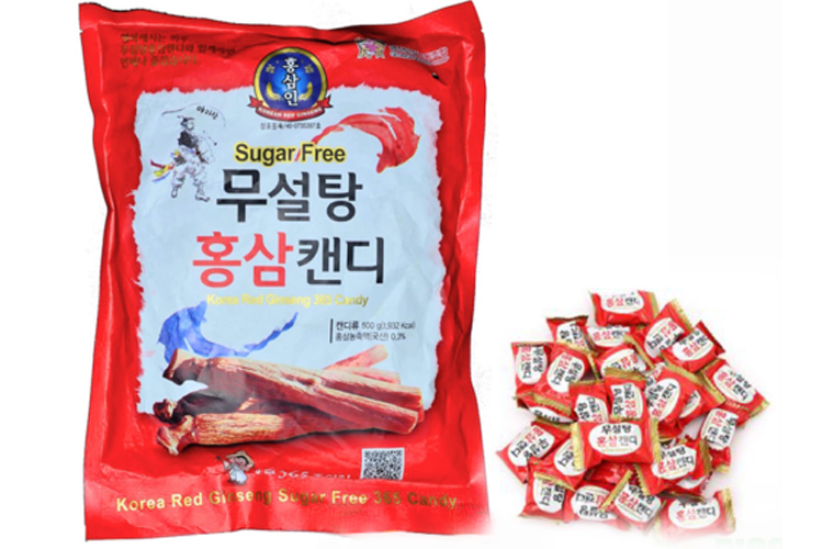 Kẹo Sâm Đỏ Không Đường Hàn Quốc (500g)